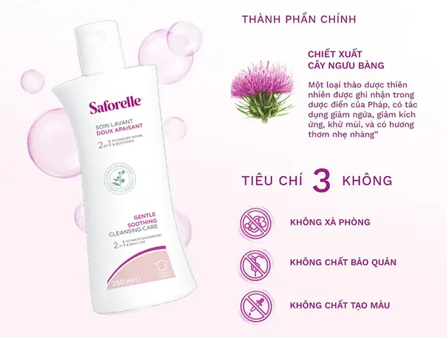 Thành Phần Nổi Bật Của Dung Dịch Vệ Sinh Phụ Nữ Saforelle