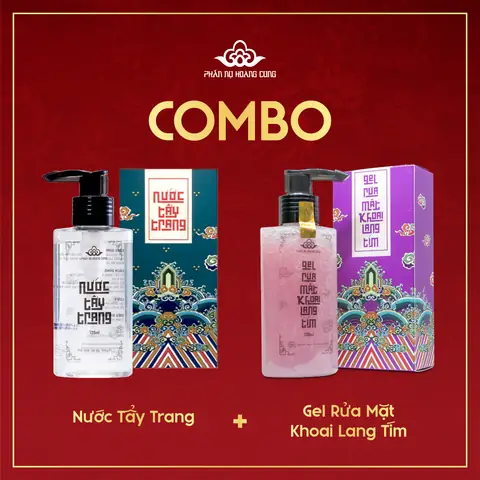 Combo Dịu Nhẹ Khởi Đầu – Nước Tẩy Trang Không Cồn + Gel Rửa Mặt Thiên Nhiên Phấn Nụ Hoàng Cung 120ml Combo Dịu Nhẹ Khởi Đầu – Nước Tẩy Trang Không Cồn + Gel Rửa Mặt Thiên Nhiên Phấn Nụ Hoàng Cung 120ml