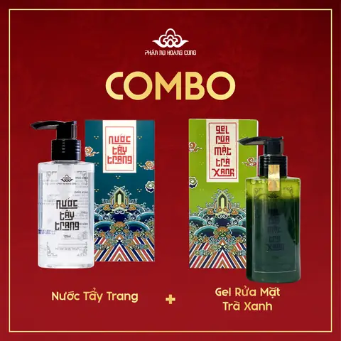 Combo Dịu Nhẹ Khởi Đầu – Nước Tẩy Trang Không Cồn + Gel Rửa Mặt Thiên Nhiên Phấn Nụ Hoàng Cung 120ml Combo Dịu Nhẹ Khởi Đầu – Nước Tẩy Trang Không Cồn + Gel Rửa Mặt Thiên Nhiên Phấn Nụ Hoàng Cung 120ml