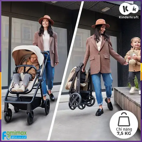 Bộ Xe Đẩy & Ghế Ô Tô Kinderkraft Newly Bộ Xe Đẩy & Ghế Ô Tô Kinderkraft Newly