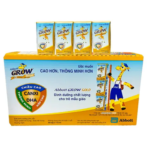 Sữa Huơu Nước Abbott Grow Gold Hộp 110ml, Abbott Mỹ ... Sữa Huơu Nước Abbott Grow Gold Hộp 110ml, Abbott Mỹ ...