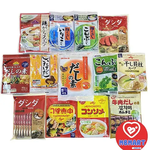 B. Các Loại Hạt Nêm Chiết Xuất Từ Thịt Cá, Rau Củ Quả