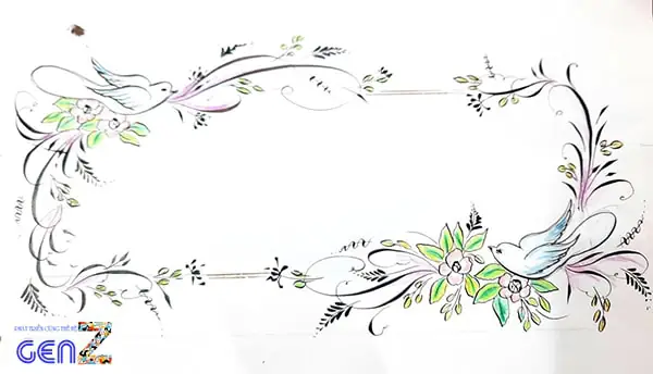 Hình Ảnh Cho Vẽ Hoa Trang Trí Báo Tường Đơn Giản: Hình Ảnh Cho Vẽ Hoa Trang Trí Báo Tường Đơn Giản:
