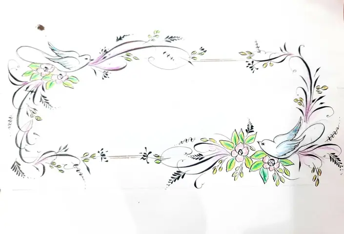 Hình Ảnh Cho Vẽ Hoa Trang Trí Báo Tường Đơn Giản: Hình Ảnh Cho Vẽ Hoa Trang Trí Báo Tường Đơn Giản: