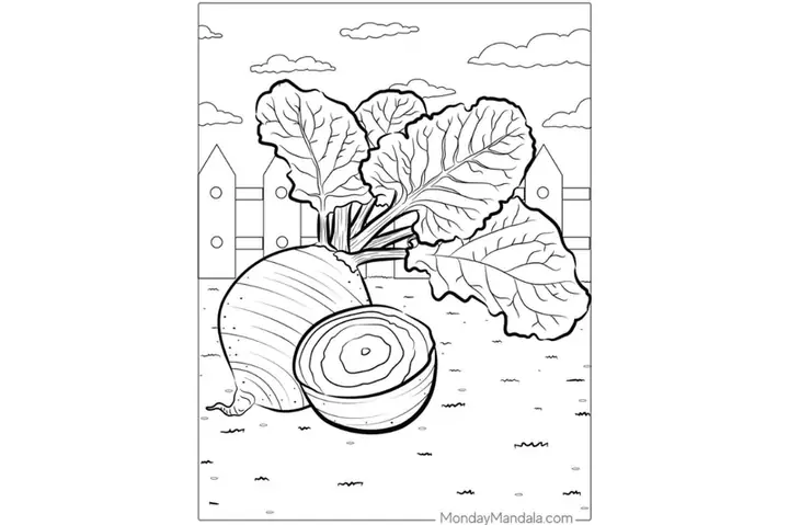 Hình Tô Màu Cho Bé Chủ Đề Rau Củ Quả