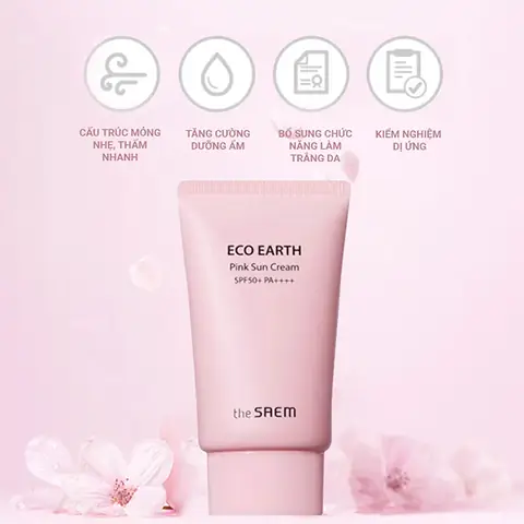 Công Dụng Kem Chống Nắng Da Nhạy Cảmthe Saem Eco Earth Power Pink Sun Cream