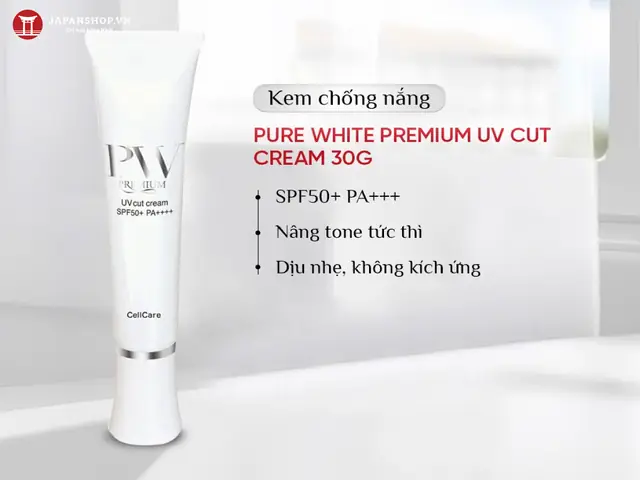 Kem Chống Nắng Pure White Premium Uv Cut Cream 30g
