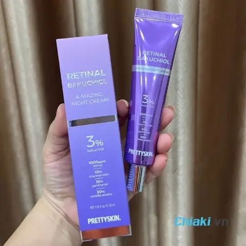 Kem Dưỡng Tái Tạo Da Ban Đêm Pretty Skin Retinal Bakuchiol A-mazing Night