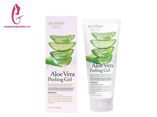 Tẩy Da Chết Nha Đam Arrahan Aloe Vera Peeling Gel 180ml Tẩy Da Chết Nha Đam Arrahan Aloe Vera Peeling Gel 180ml