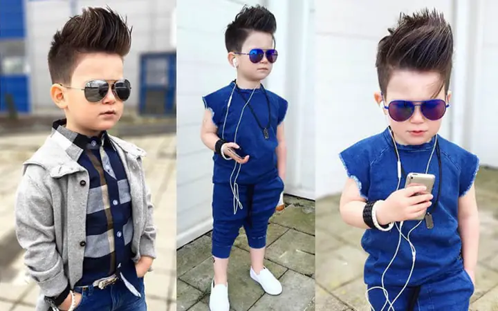 9tóc Pompadour Ngắn Vuốt Dựng