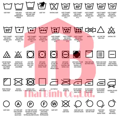 Ký Hiệu Giặt Tay Và Giặt Máy Trên Quần Áo Hàn Quốc
