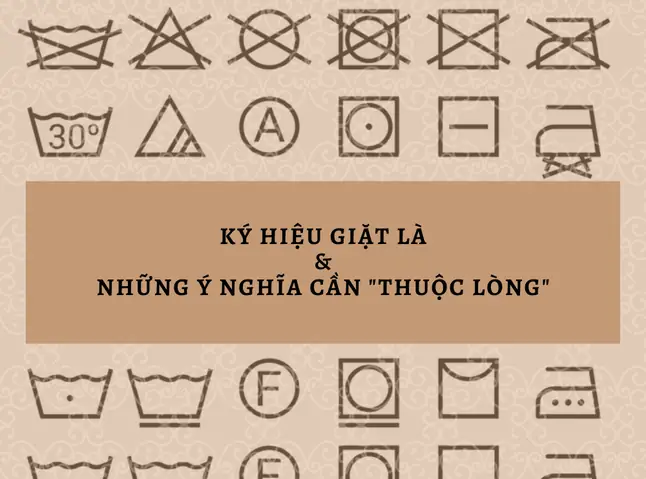 Hướng Dẫn Sử Dụng Ký Hiệu Giặt Là Quần Áo Hàn Quốc