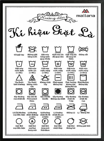 Ký Hiệu Sấy Khô Và Phơi Khô Trên Quần Áo Hàn Quốc