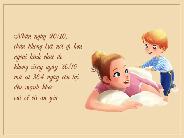 Lời Chúc 20/10 Cho Dì