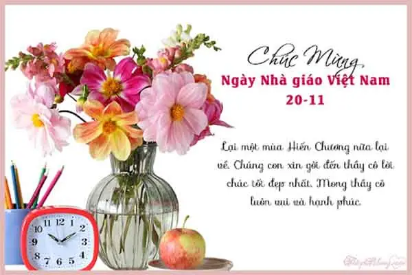 Lời Chúc 20 Tháng 11 Đơn Giản, Ngắn Gọn