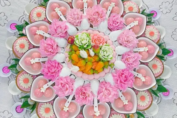 Hình Ảnh Cúng Đầy Tháng Bé Gái