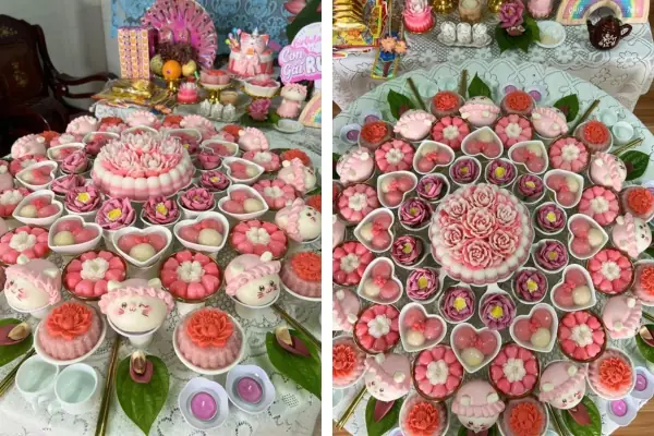 Hình Ảnh Cúng Đầy Tháng Bé Gái