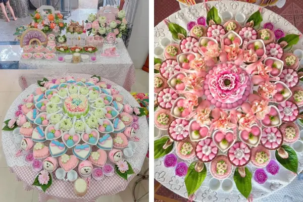 Hình Ảnh Cúng Đầy Tháng Bé Gái