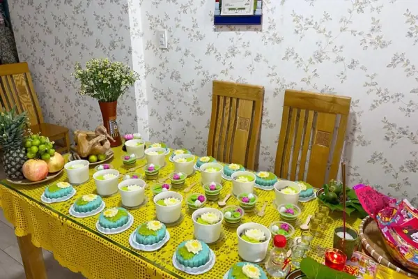 Hình Ảnh Mâm Cúng Đầy Tháng Bé Trai