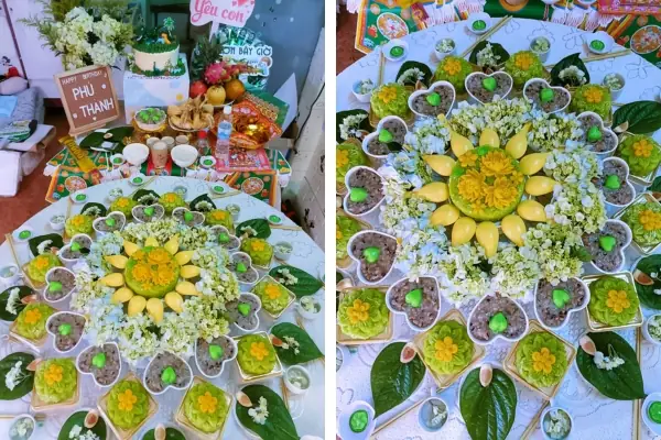Hình Ảnh Mâm Cúng Đầy Tháng Bé Trai