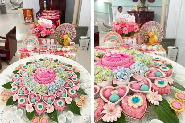 Hình Ảnh Cúng Đầy Tháng Bé Gái