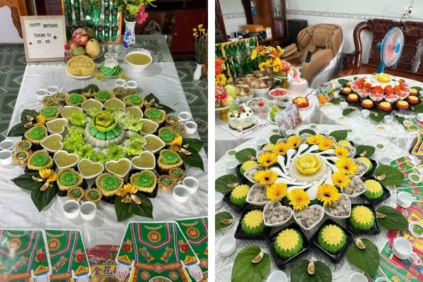 Hình Ảnh Mâm Cúng Đầy Tháng Bé Trai