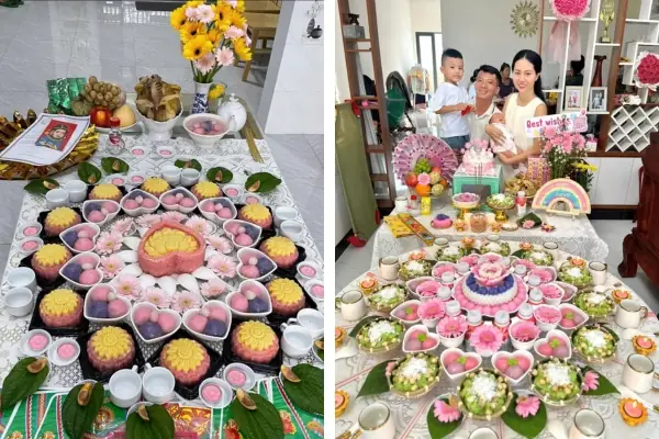 Hình Ảnh Cúng Đầy Tháng Bé Gái