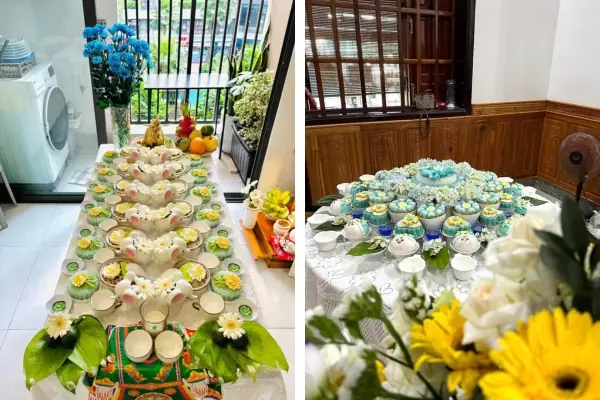 Hình Ảnh Mâm Cúng Đầy Tháng Bé Trai