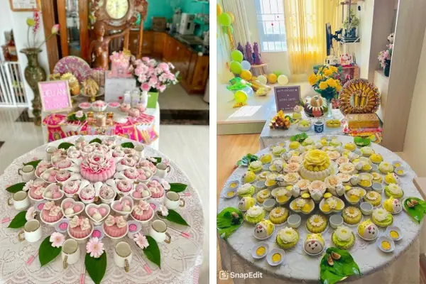 Hình Ảnh Cúng Đầy Tháng Bé Gái