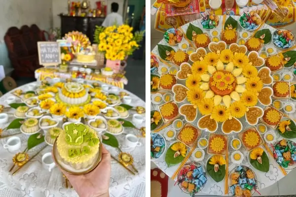 Hình Ảnh Mâm Cúng Đầy Tháng Bé Trai
