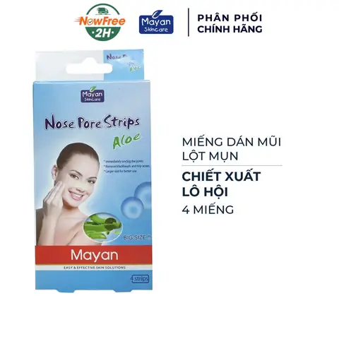 Miếng Dán Mũi Lột Mụn Mayan Lô Hội (4 Miếng)