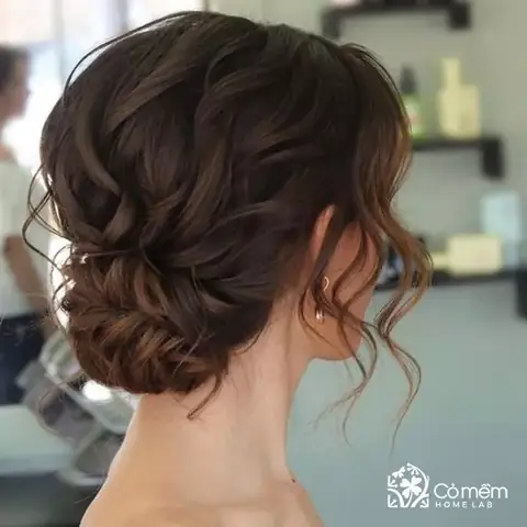 Kiểu Tóc Đi Tiệc Búi Rối Thấp