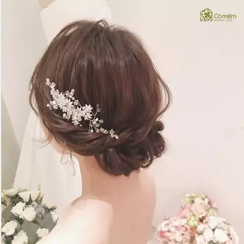 Kiểu Tóc Đi Tiệc Buộc Thấp Hàn Quốc