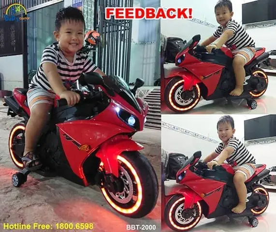 Xe Máy Điện Trẻ Em Cảnh Sát Bbt-100
