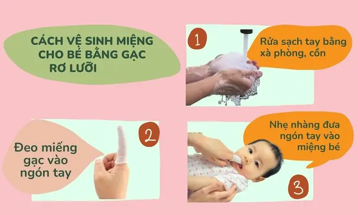 2. Cách Cách Rơ Lưỡi Cho Bé 2. Cách Cách Rơ Lưỡi Cho Bé