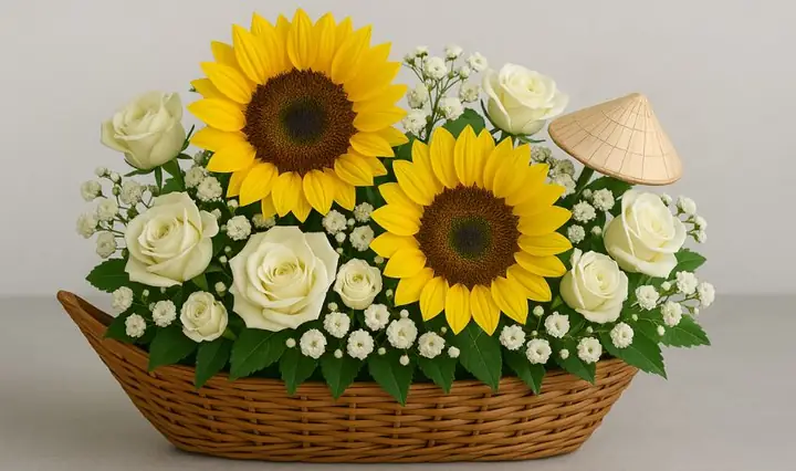 Bài Cắm Hoa Chủ Đề: Chuyến Đò Tri Ân