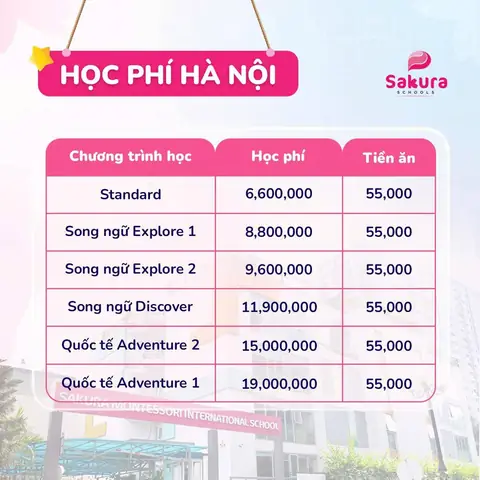 Học Phí Trường Mầm Non Quốc Tế Sakura Schools (sakura ... Học Phí Trường Mầm Non Quốc Tế Sakura Schools (sakura ...