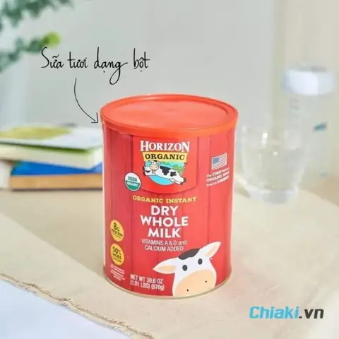 Sữa Tươi Nguyên Kem Cho Bé 1 Tuổi Horizon Organic Dry Whole Milk