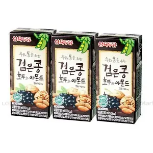 Sữa Đậu Đen Óc Chó Hạnh Nhân Hàn Quốc Lốc 3 Hộp 190ml Sữa Đậu Đen Óc Chó Hạnh Nhân Hàn Quốc Lốc 3 Hộp 190ml