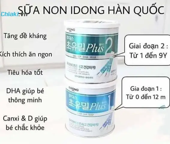 Sữa Phát Triển Toàn Diện Cho Bé 6 Tháng Tuổi Ildong Foodis Có 1-0-2