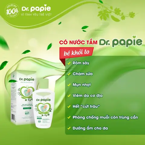 Nước Tắm Gội 2 In 1 Cho Bé Dr.papie