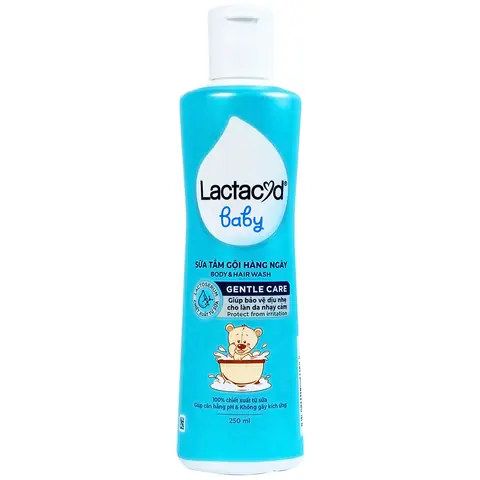 Sữa Tắm Lactacyd Bb Tắm Gội Trị Rôm Sảy Cho Trẻ (chai 250ml)