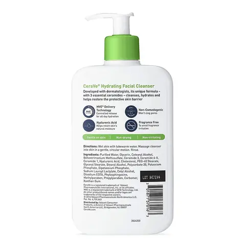 Chất Làm Sạch Nhẹ Nhàng Có Trong Sữa Rửa Mặt Cerave