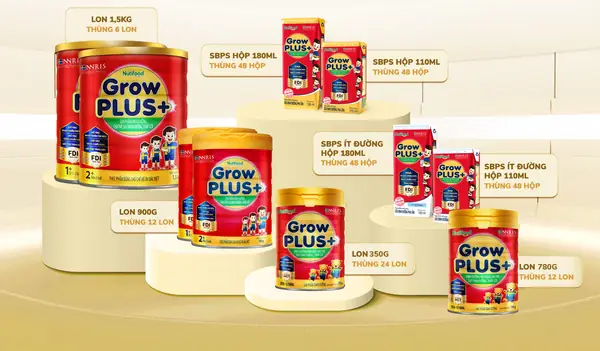 Sữa Nutifood Grow Plus+ Đề Kháng Khỏe, Tiêu Hóa Tốt Cho Trẻ