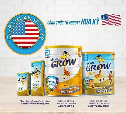 Sữa Abbott Grow Nguồn Dinh Dưỡng Chất Lượng Đến Từ Hoa Kỳ