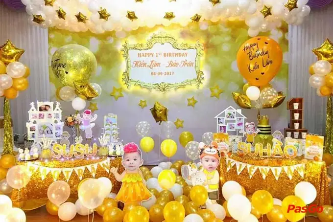 Trang Trí Sinh Nhật Theo Màu Sắc Bé Yêu Thích