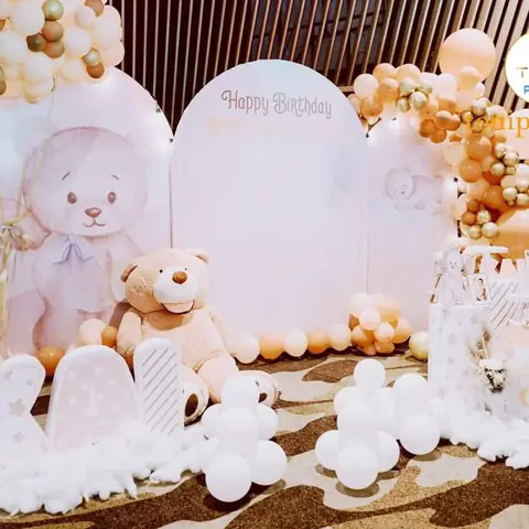 Trang Trí Thôi Nôi Sinh Nhật Cho Bé Trai, Bé Gái Đơn Giản Rẻ