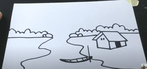 Cách 1: Hướng Dẫn Vẽ Tranh Phong Cảnh Thác Nước Đơn Giản Mà Đẹp Cho Học Sinh Lớp 8