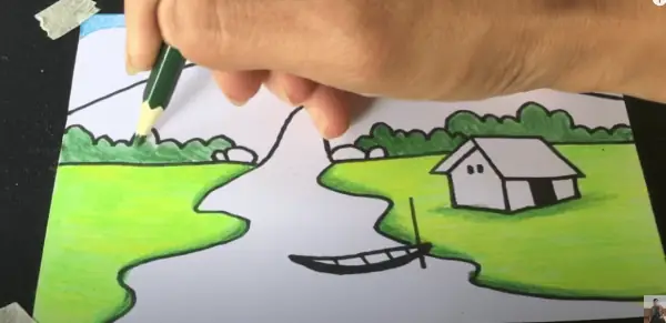 Cách 1: Hướng Dẫn Vẽ Tranh Phong Cảnh Thác Nước Đơn Giản Mà Đẹp Cho Học Sinh Lớp 8