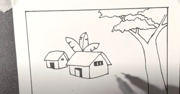 Cách 2: Hướng Dẫn Vẽ Tranh Phong Cảnh Làng Quê Lớp 7 Đẹp